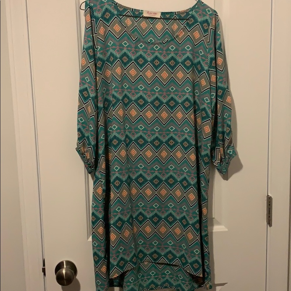Aztec print dress
